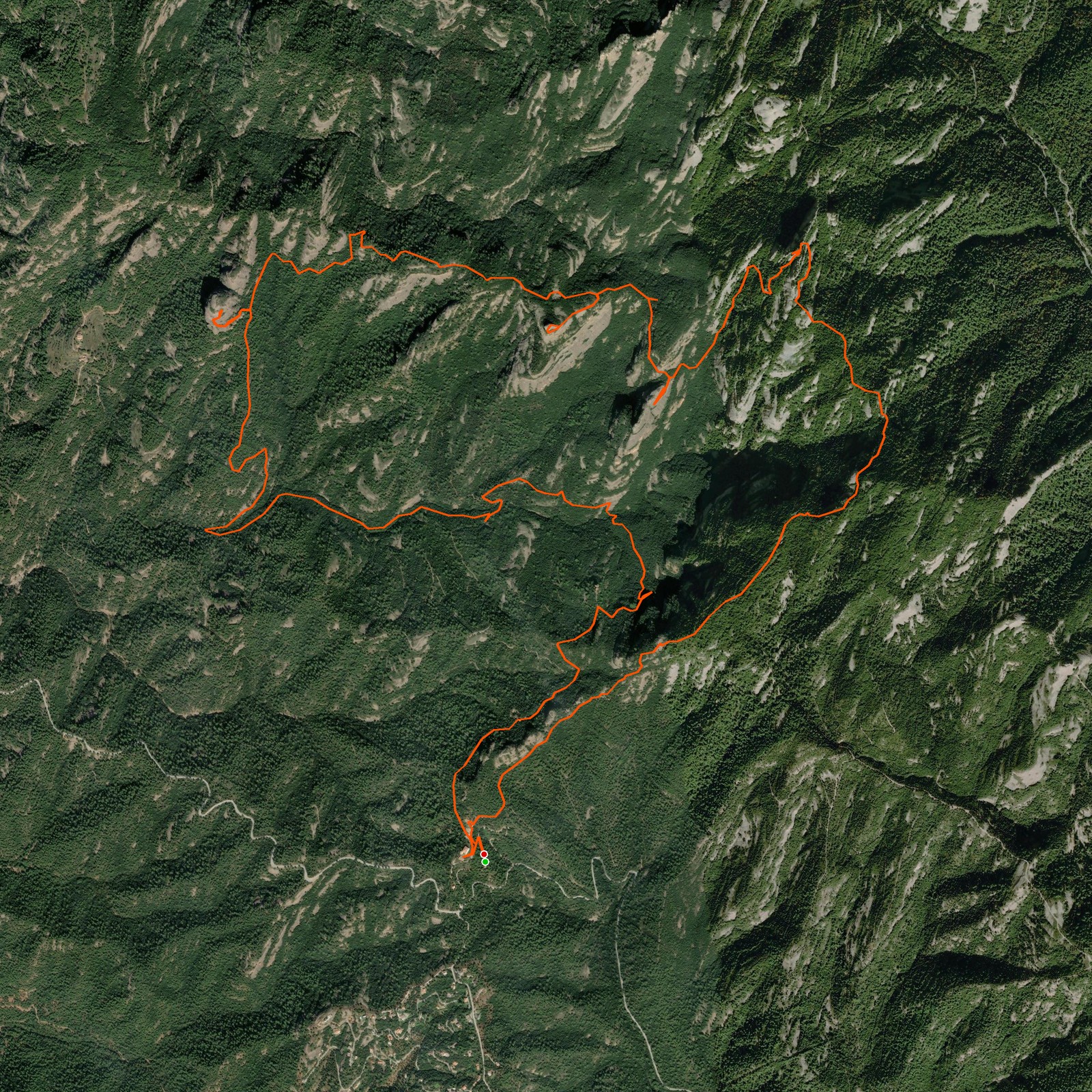 Route map for Castellsapera via Castell de Bocs
